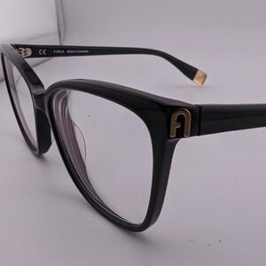 Furla Eyeglasses FRAMES ONLY VFU550K 0700 Plastic Made in Cambodia 53-16-135